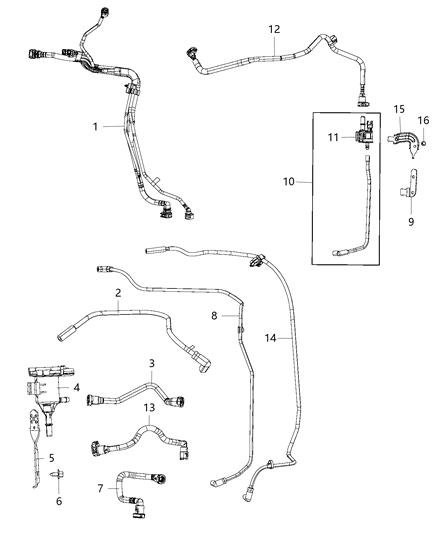 2017 Dodge Challenger Vacuum Control Emission Harness Diagram