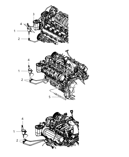 2009 Dodge Ram 1500 Emission Control Vacuum Harness Diagram