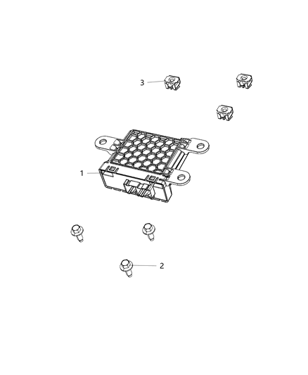 2019 Jeep Cherokee Module-Gateway Diagram for 68400768AA