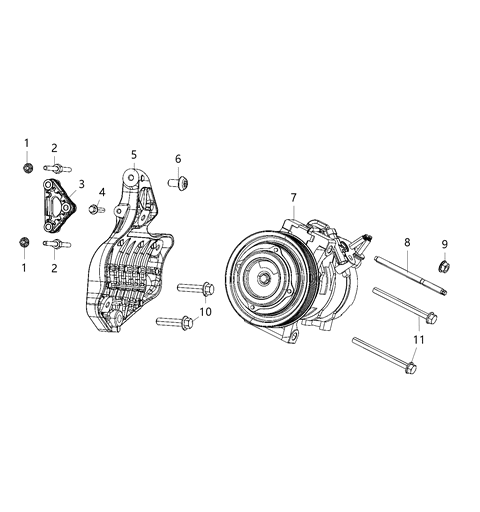 2020 Ram 1500 Stud-Double Ended Diagram for 6509443AA