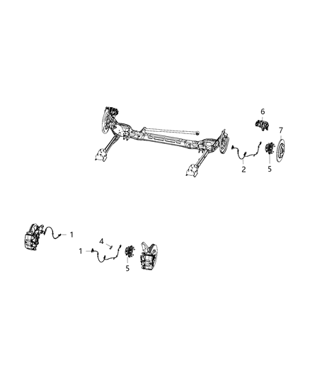 2019 Chrysler Pacifica Sensor-Anti-Lock Brakes Diagram for 68312418AD