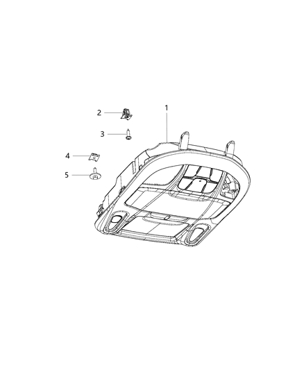 2019 Chrysler Pacifica Overhead Console Diagram