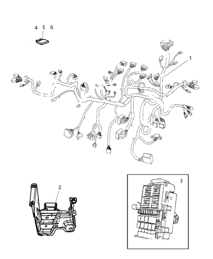 1999 Chrysler Town & Country Wiring Instrument Panel Diagram for 4868801AA