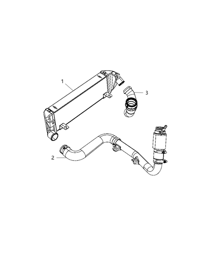 2009 Chrysler PT Cruiser Charge Air Cooler Diagram 1