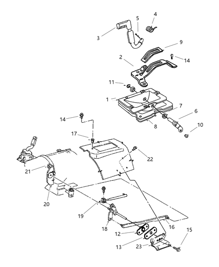 1998 Jeep Grand Cherokee Controls , Shift Diagram 2