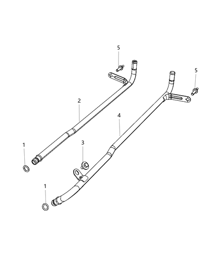 2016 Dodge Charger Coolant Tubes Diagram