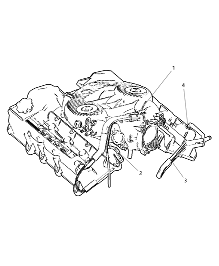 2001 Chrysler Sebring Sedan & Convertible Crankcase Ventilation Diagram 2