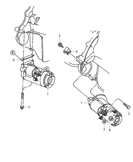 RX041014AB - Genuine Mopar Engine Starter