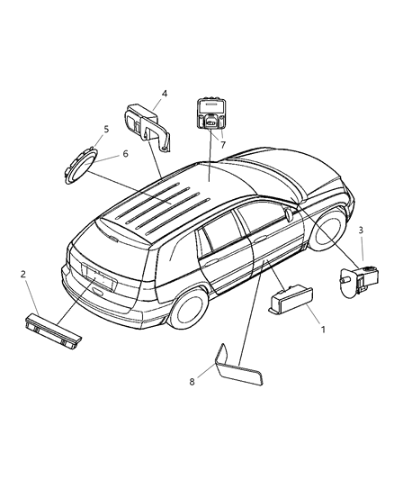 2007 Chrysler Pacifica Lamps Courtesy Diagram