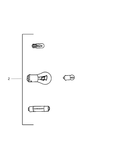 2004 Dodge Durango Bulbs & Sockets Diagram