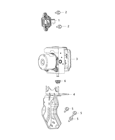 2020 Dodge Grand Caravan Hydraulic Control Unit Diagram