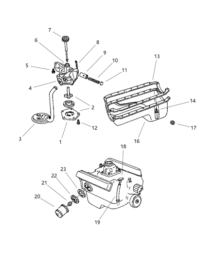 1997 Jeep Grand Cherokee Engine Oiling Diagram 2