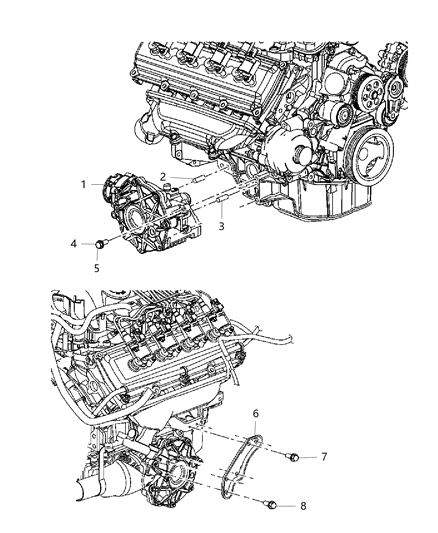 2020 Dodge Charger Axle Mounting, Front Diagram