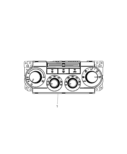 2008 Jeep Commander Switches Heating & A/C Diagram