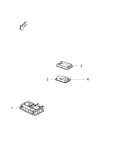 2016 Ram ProMaster City Lamps, Interior Diagram