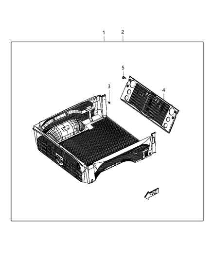 2012 Ram 1500 CONVERSIO-Protection Diagram for 68145345AA