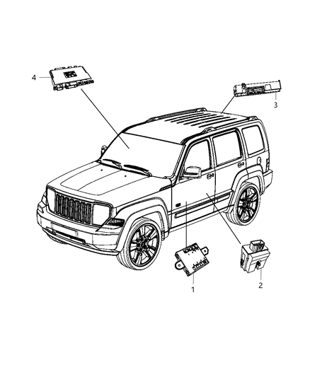 2012 Jeep Liberty Phone-TELEMATICS Diagram for 68104905AC