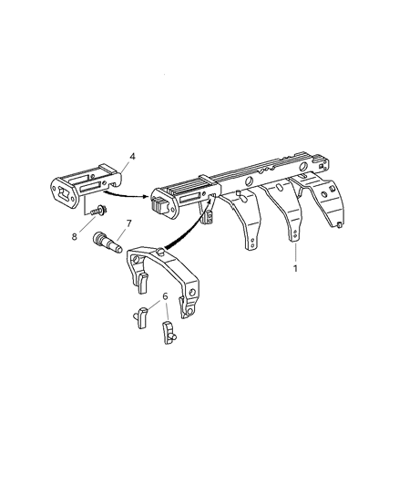 2006 Dodge Ram 2500 Fork & Rails Diagram