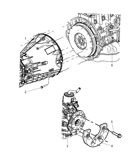 2008 Dodge Nitro Clutch Housing Mounting Diagram 2