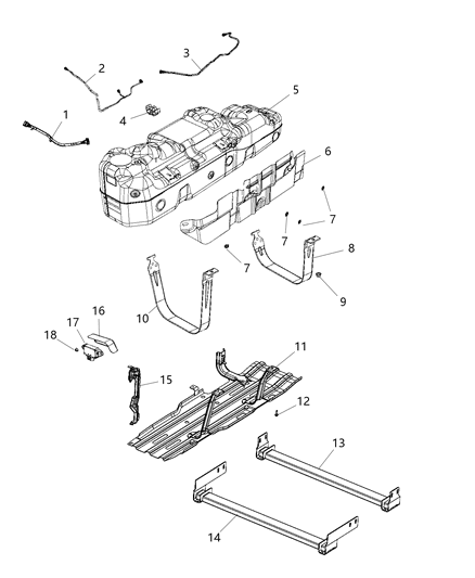 2021 Ram 1500 Fuel Tank And Related Parts Diagram 3