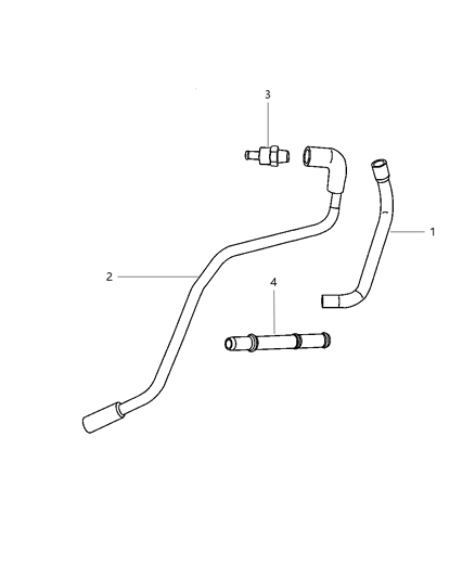2006 Chrysler Sebring Crankcase Ventilation & Vapor Harness Diagram 3