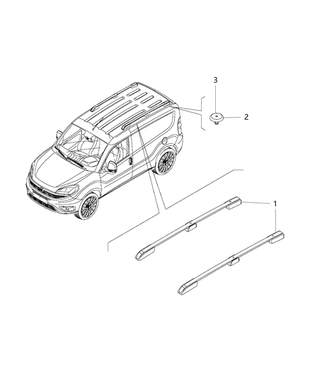 2015 Ram ProMaster City Plug Diagram for 68289070AA