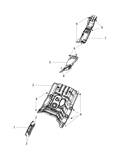 2020 Ram 3500 Cab Chassis Exhaust Heat Shield Diagram