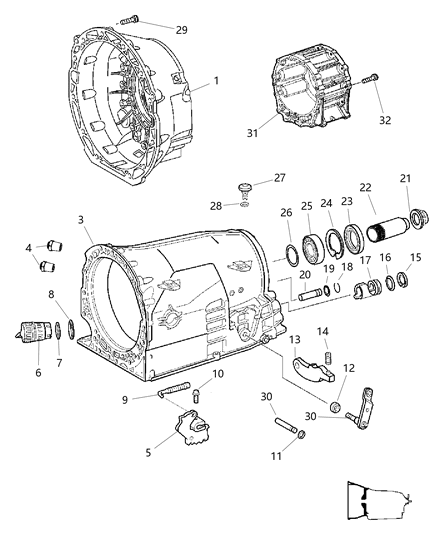 2006 Dodge Magnum Stud-Double Ended Diagram for 6507424AA