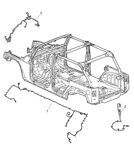 2007 Jeep Wrangler Wiring-Chassis Diagram for 56055489AG