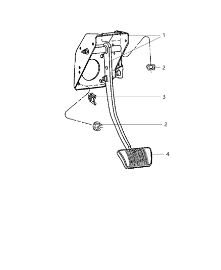 2011 Jeep Grand Cherokee Brake Pedals Diagram