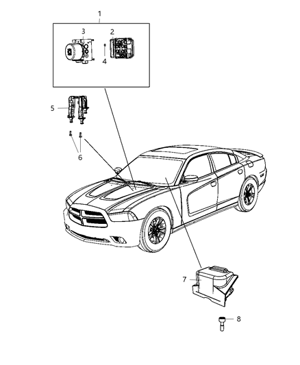 2011 Dodge Charger Modules Brakes, Suspension And Steering Diagram