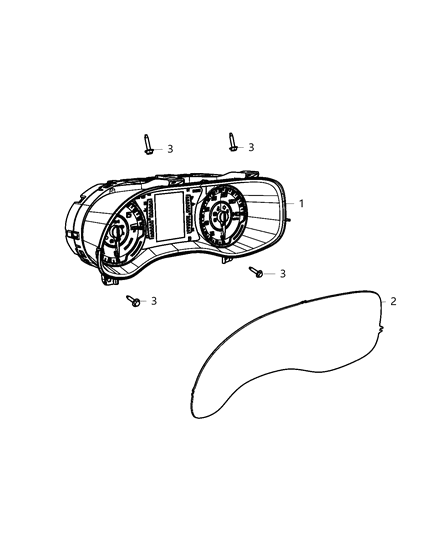 2017 Chrysler 200 Instrument Panel Diagram for 68310009AA