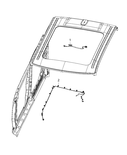 2021 Ram 1500 Wiring-Header Diagram for 68488874AA