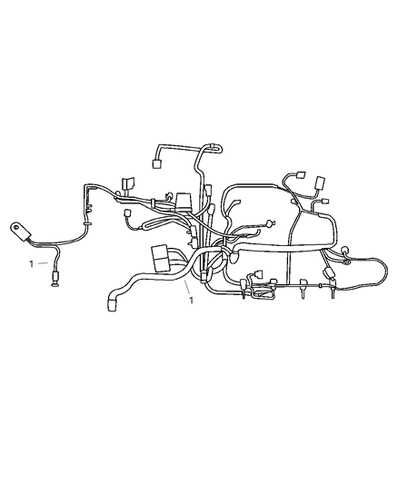2003 Chrysler Sebring Sedan & Convertible Wiring - Engine & Related Parts Diagram