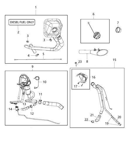 2018 Ram 2500 Fuel Tank Filler Tube Diagram 2