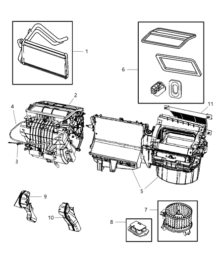 2008 Dodge Caliber Heater Unit Diagram