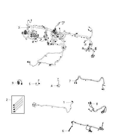 2020 Ram 3500 INSTRUMENT PANEL Diagram for 68424341AB