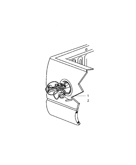 2007 Dodge Ram 3500 Cab Chassis Fuel Filler Door Diagram