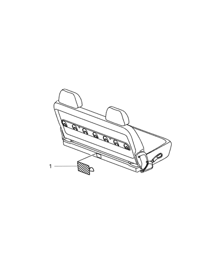 2004 Dodge Caravan Seats - Interior Diagram