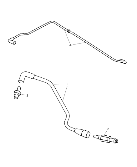 2005 Dodge Neon Tube-Make Up Air Diagram for 4667989AD