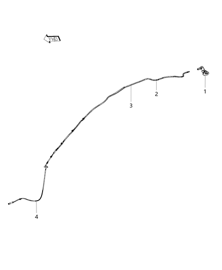 2015 Jeep Cherokee Antenna-Washer And Antenna Diagram for 68196752AC