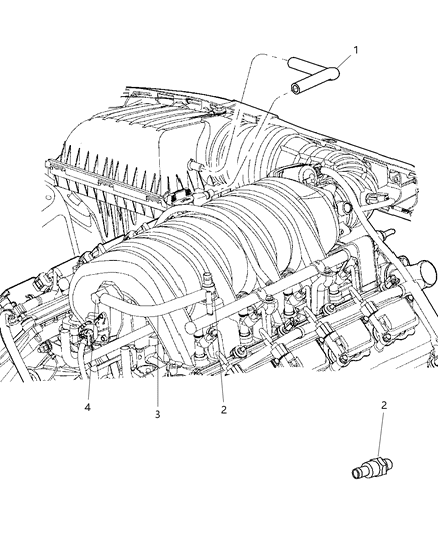 2006 Dodge Charger Hose-Make Up Air Diagram for 5037554AB