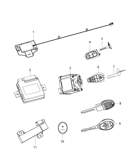 2013 Ram 5500 Switch-Ignition Diagram for 56046942AE