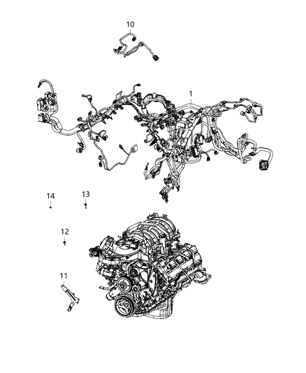 2020 Ram 2500 Wiring-Transmission Diagram for 68433511AB