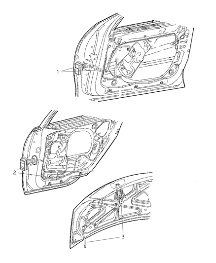 2002 Chrysler 300M Wiring Doors & Deck Lid Diagram