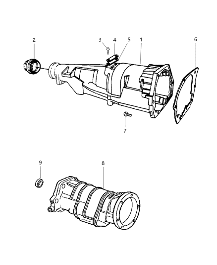 2008 Dodge Ram 3500 Pickup Extension & Adapter Diagram