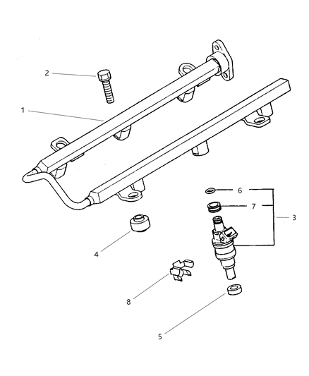 1997 Chrysler Sebring Coupe Fuel Rail Diagram 1