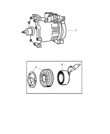 2006 Dodge Dakota Compressor, Air Conditioning Diagram