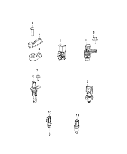 2021 Dodge Durango Shield-Sensor Diagram for 68352976AB