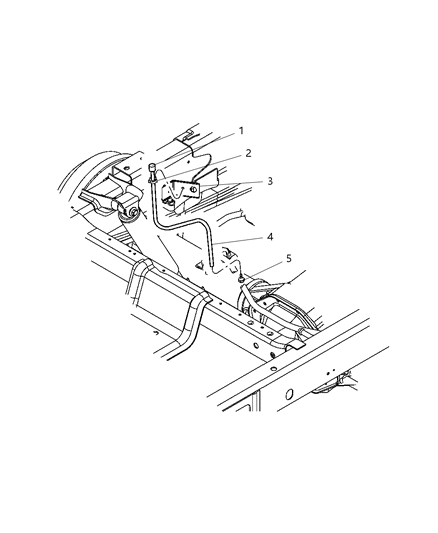 2007 Dodge Dakota Vent, Axle Diagram